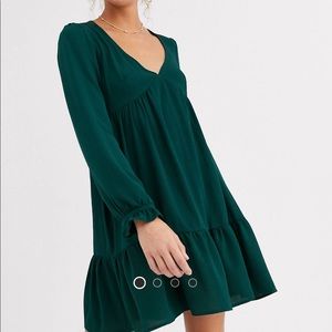 Hunter Green Flowy Dress